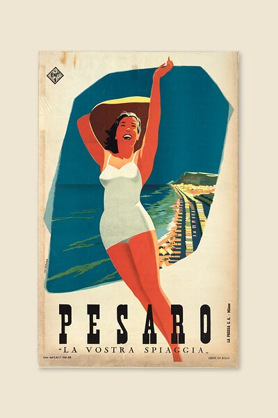 Manifesto «Pesaro», 1941, di Luigi Piffero