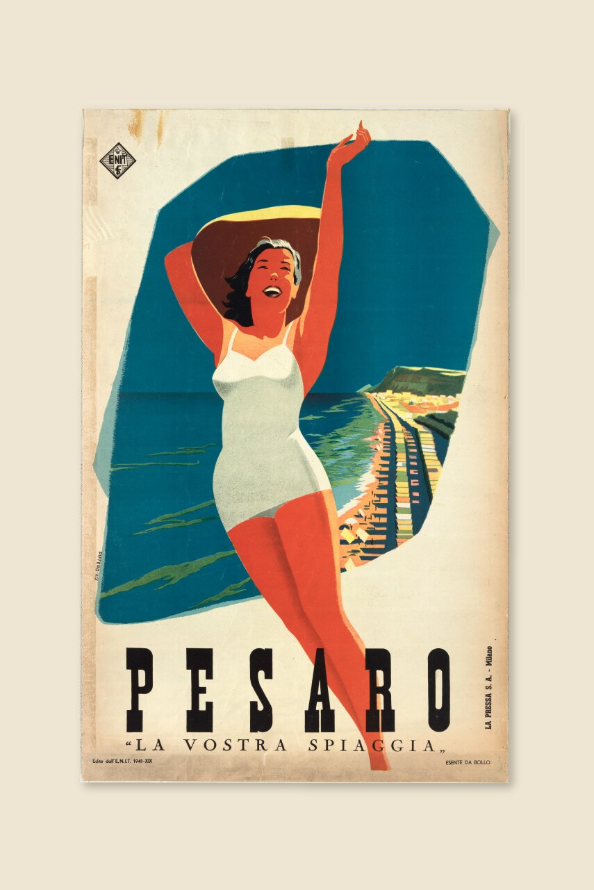 Manifesto «Pesaro», 1941, di Luigi Piffero