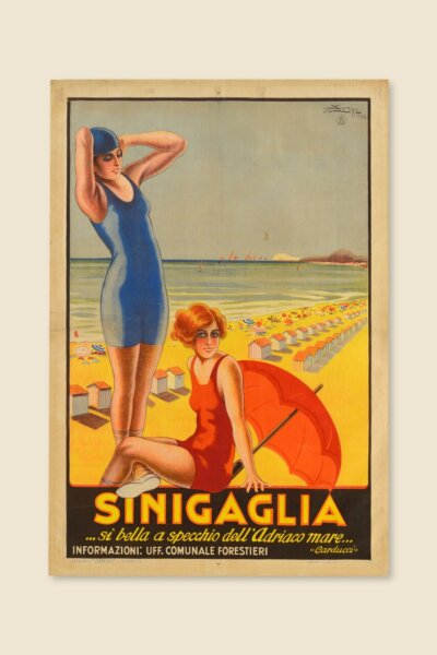 Manifesto «Sinigaglia», Senigallia, 1926, di Argo – Creazione Marche di Pubblicità
